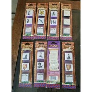 Set of 8 Vintage Harry Potter Rubber Stamp Sets, Unopened Packages